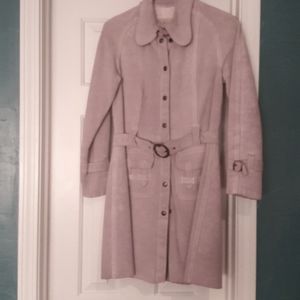 Vintage 1973 Dusty Pink Suede Coat